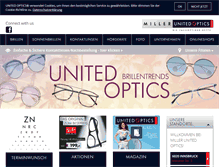 Tablet Screenshot of milleroptik.at